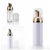 50ml Travel Foamer Bottles Empty Plastic Foam Bottles with Gold Pump Hand Wash Soap Mousse Cream Dispenser Bubbling Bottle RRF2925