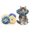 Soft Cotton Elizabeth dog Collars Cute Pattern Adjustable Neck Collar Anti-bite Recovery Cone Collar for Cat Pet Supplies