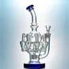 2022 14mm Joint Octopus Arms Hookahs Glass Bongs Matrix Perc Recycler Oil Rigs Glass Unique Bong Water Pipes Dab Rig OA01