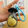 Miyazaki Hayao Anime My Neighbor Totoro Keychain Chinchilla PVC Doll Keyrings Pendant for Women Bag Charms Car Key Accessories