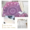 Beddingoutlet rosa mandala sherpa cobertor para mulher macus de veludo bohemia cobertor floral para sofá de cama 150x200 201113