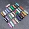 Hexagon Natural Rose Quartz Turquoise Stone Naked Stones Decoration Hand Handle Pieces DIY Pendant Accessories