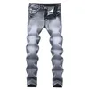 Männer Jeans Mode Denim Schlanke Männliche Distressed Jeans Grau Männer Dünne Jeans Streetwear Vintage Herren Kleidung dropshipping