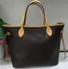 Bolsas de compras de moda feminino de couro xadrez marrom de couro de alta qualidade com carteiras online