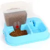 Automatic Pets Feeder SelfDispensing Gravity Cats Dogs Water Food Dispenser Double Bowl Pet Puppy And Drinkers Y200917