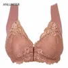 H9678 Reggiseno a coppa intera Lingerie Donna Confortevole Biancheria intima di pizzo sexy Fibbia anteriore Cinghie non regolate Senza anello in acciaio Reggiseni traspiranti 201204