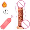 Nxy Sex Products Dildos Skin Feeling Realistic Dildo Enormous Soft Material with Suction Toys for Women Female Masturbation 1227