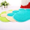 Paw Shape Dog Katter Matar Mat Pad Cat Tillbehör Pet Dish Bowl Food Water Feed Placemat Table PVC Mats 30cm x 40cm wq466-wll