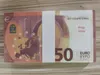 Gåvor Prop Fake Collection Copy Billet 50 Money Faux Movie Euro Game Play och Wholes Ipagx7553009