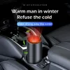 Portátil 12v carro-estilo secador de cabelo quente frio dobrável ventilador janela desembaçamento de alta potência aquecedor de carro # g401 ds