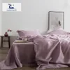 Liv-Esthete Luxury Women Purple 100% Set biancheria da letto in seta Beauty Top Grade Queen King Copripiumino Set lenzuolo Federa Set letto T200706