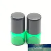 500pcs Refillable Empty 1cc Green Roller Glass Bottle for Essential Oil Perfume 1ml Roll-On Vials Deodorant Containers