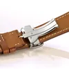 Faltschließe Smart Watch Band für Apple iWatch Serie 1 2 3 4 5 6 7 8 SE Echtlederarmband Herren Damen Uhrenarmband Ersatz 38mm 40mm 42mm 44mm 45mm 49mm