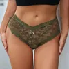 Culotte sexy sous-vêtements floraux transparents Briefes creux en dentelle sous-pants lingerie femelle intimates m l