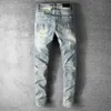 Mens Jeans Classic Hip Hop Pants Stylist Jeans Distressed Ripped Biker Jean Slim Fit Motorcykel denim Jeans 9V0Y273H