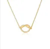 Nowy projekt Knot Naszyjnik Wisiorek Kobiety Serce Nieskończone Naszyjniki Choker Forever Love Gift Collar Biżuteria Prezenty