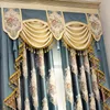 Rideaux rideaux Style européen pour salon salle à manger chambre Chenille Jacquard haut de gamme occultant luxe haute précision