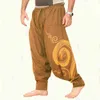 Mężczyźni Baggy Harem Spodnie Festiwal Hip Hop Boho Alibaba Harem Cross Spodnie Desert Spodnie Dorywczo Luźne Spodnie Męskie Odzież G0104