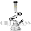 12,8 pollici Narghilè beaker bong pipa ad acqua dab rig bong piattaforme petrolifere tubi inebrianti con ciotola di banger al quarzo removble downstem