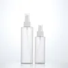 100ml 200ml 30st tomt Refillerbar Plast Spray Bottle Scrub Frosted Transparent Fine Mist Perfume Atomizer Kosmetisk behållare