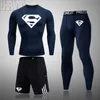 Sportswear Homme Compression Sports Costumes Survêtements Joggers Formation Fitness Gym sous-vêtements thermiques Vêtements Running Set Hommes 201207