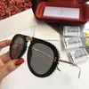 선글라스 남성 여성 접이식 라운드 0307 디자이너 패션 브랜드 안경 UV400 프레임 가장자리 다이아몬드 장식 폭발 선글라스 오리지널 박스