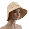 New Cotton Beach Bow Hats For Women Hat Female Lady Bucket Hat Summer Woman Anti-Uv Panama Summer Sun Cap Viseira G220301