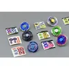 7 pçs / lote clássico Beyblades Burst Metal Fusion 4D Sistema Batalha Girando Toy Top Masters Launcher Pack 201216