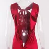 Vestido Longo de Cetim Sensual Com Costas Abbertas, Longo, SEM MANGAS ,, Sexiga Party Dresses