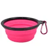 Pet Bowls Silicone Puppy CollapsibleBowl Husdjur Matande Skålar Med Klättring Spänne Travel Portable Dog Food Container WLL339