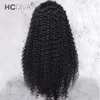 Brasileiro kinky encaracolado cabelo humano 13x1 perucas dianteiras do laço com cabelo do bebê pré arrancado remy virgem 150 densidade 1030 polegada barato atacado2441033