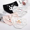 7pcs / set sous-vêtements sexy pour femmes culottes en coton mignon slips pour fille dames lingerie dessin animé filles rose pantys sous-vêtements tongs 201112