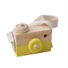 Nowy styl drewniany kamera zabawka kreatywna zabawka szyja Pogna wystrój dzieci festiwal festiwal edukacyjny dla dzieci zabawki l13126115393518
