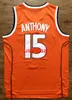 Carmelo Anthony #15 Syracuse Basketball Jersey College Men's All Stitched White Orange Black Size S-XXL Jerseys
