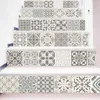 6 pcs/ensemble 3D Mandala Fleur Escalier Escalier Autocollant Auto BRICOLAGE Escalier Étanche PVC Sticker Autocollants muraux 201202