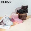 ULKNN Coton Rembourré Chaussures Pour Enfants Enfants Bottes De Neige Style Plus Velours Bébé Filles Hiver Chaud Confortable Chaussures LJ201201