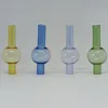 Glass Carb Cap Ball OD 20mm Colorful Smoking Spinning Bubble Caps for Thermal banger Nail Rig Water Pipe bong