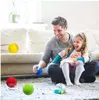 Boules de plafond luminescentes anti-stress, boule collante qui colle au mur et tombe lentement, jouets lumineux spongieux pour enfants et adultes GD1028