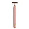 Vibrerande guldpinne 24kt Electric Beauty Stick Ultrasonic V Face Artifact Instrument1059644