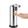 Kitchen Automatic Liquid Dish Soap Dispenser Bathroom Touchless Stainless Steel Hand Sanitizer Modern Intelligence Champagne Color WZG TL0411