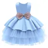 Noworodek Baby Girl Princess Sukienka Urodziny Prezent Activity Halter Bow Urodziny Party Ball Dress 0-5 lat Odzież dziecięcy LJ201221