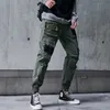 Frachthosen Männer Schwarz Hip Hop Streetwear Mode Baumwolle Joggers Jogginghose Casual Harem Hose Sommer Harajuku Flut Kleidung 201118