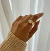 Anillos de boda de acero inoxidable para mujer con concha natural, joyería de compromiso femenina delicada y discreta, regalo de banda apilable