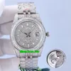 8 stilar Lyx klockor 41mm DateJust Iced Out Full Diamond Cal.3255 Automatiska Mens Watch Pavé Diamanter Ring 904L Stålarmband Gents Armbandsur