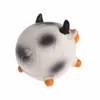 Pet Squeak Toys Cats Dogs Balls Cute Pig Cow Chicken Squeaker Latex Chew Bite Teething Cleaning Pet Supplies C42284E