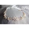 Stunning Freshwater Pearls Headband Bridal Hair Vine Jewelry Gold Wedding Headwear Hair Accessories Women Headwear Y200409