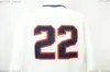 Maillot de basket-ball Gonzaga Bulldogs #22 personnalisé cousu blanc pour hommes et femmes, XS-5XL