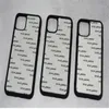 2D Cases Sublimatie Hard Plastic DIY Designer Telefoon Case PC Sublimeren lege achterkant voor iPhone 12 11 xs Max Samsung Note20 A21 Izeso