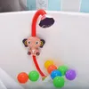 かわいい象パターンの蛇口の赤ちゃんの水ゲームのシャワーヘッド電気水のスプレーのおもちゃのための子供の浴室のおもちゃLJ201019