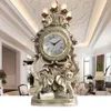 Stół biurkowy Zegary Europejski Retro Elephant Zegar Kreatywny Salon Dekoracja Sypialnia Mute Watch Fashion Home Crafts1
